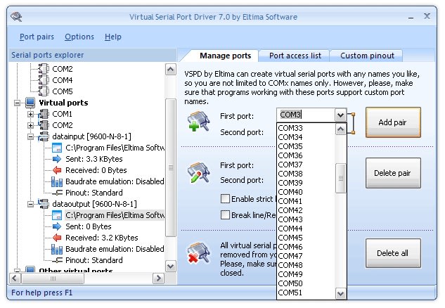 download virtual serial port driver